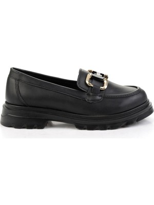 Siyah  Kadın Loafer Ayakkabı K01823060909