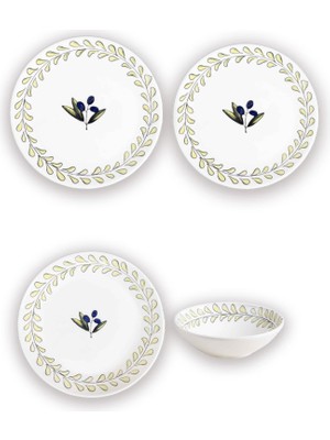 The Mia Olivos 6 Kişilik Yemek Takımı 24 Parça Set 2