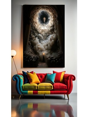 Özkacar Group Kutsal Isa Portre Ev Duvar Salon Güzellik Salonu Ofis Dükkan Dekarasyon Kanvas Tablo