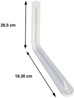 Raf Altı 8X10 mm Beyaz