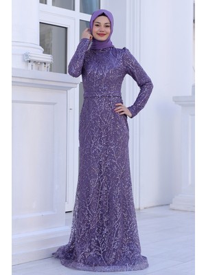 Büyük Beden Gliten Tesettür Abiye Tuana
