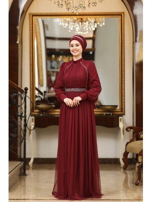 Büyük Beden Tül Efsane Abiye