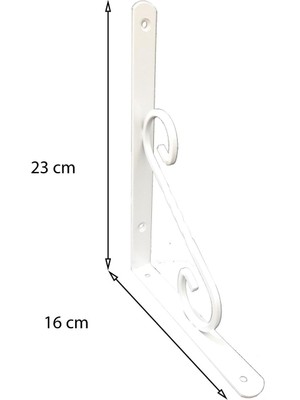 Ferforje Raf Altı No3 Beyaz