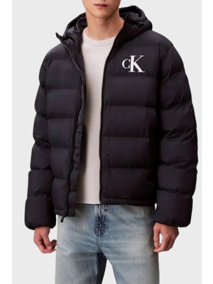 Calvin Klein Kapitoneli Regular Fit Kapüşonlu Yaka Şişme Mont LV04RD528GCEF Erkek Mont LV04RD528G Cef