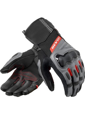 Revit Revıt Sand 5 H2O Siyah-Gri Eldiven Deri Eklem Koruması Su Geçirmez Bahar Yaz Kullanımı