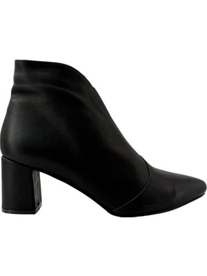 Hobby 261924 Hakiki Deri Kadın Topuklu Bot