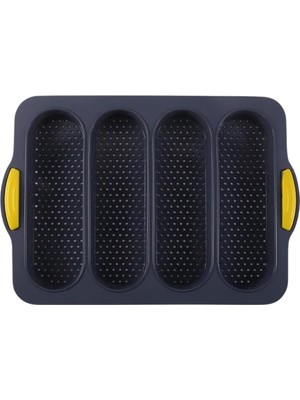 Profesyonel Silikon Baget Ekmek Kalıbı 4 Bölmeli