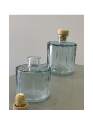 Paşabahçe 250 ml Vintage Mavi Dekoratif Kristal 2 Li Set ,oda Kokusu ,vazo , Çok Amaçlı Şişe