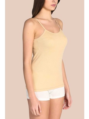 Kadın Ribana Ip Askılı Atlet %100 Pamuk 6'lı Paket - TKD0135