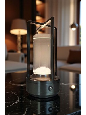 Vegas Dekoratif Şarjlı LED Dokunmatik & Dimmer Ayarlı Masa Lambası (3 Işık Modu)