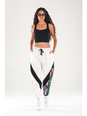Neon Desenli Jogger Pantolon