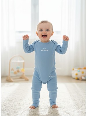 Laura Baby Erkek Bebek Çıtçıtlı Body Zıbın Alt Üst Takım