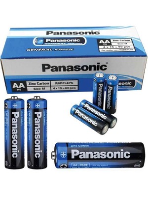 Panasonic Manganez 1.5 V Aa 60’lı Kalem Pil (R6BE/4PS)