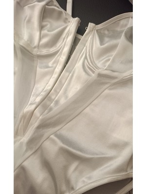 Kadınlar Için Dantel Bodysuit, Kadınlar Için Lingerie One Piece Lingerie Bodysuit Derin V Kolsuz Tank Top
