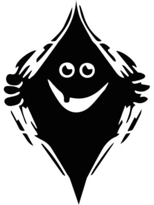 Kaçan Hayalet Duvar Dekor Sticker 40 x 52 cm