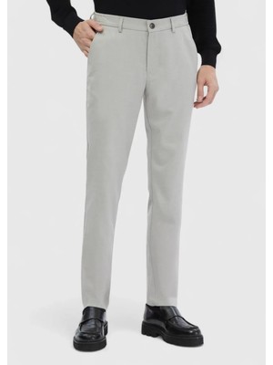 Ramsey Açık Gri Düz Dokuma Jogging Fit Casual Pantolon