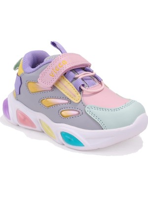 Vicco Lamb 346P25K227 Gümüş Ortopedik  Günlük Kız Çocuk Spor Ayakkabı