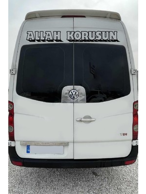Allah Korusun Kamyon-Ticari-Servis-Dolmuş-Panelvan Arkası Yazı Özel Yeni Sticker 120*15 cm