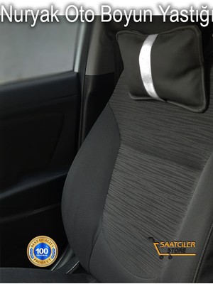 Mercedes E W124 1985-1995 Oto Koltuk Beyaz Şerit Boyun Yastığı 2 Adet