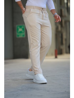 Erkek Beli Bağcıklı Jogger Pantolon