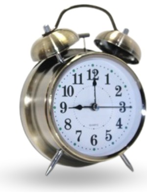 Büro Ev Ofis Hediyesi Için Metal Masaüstü Çalar Saat