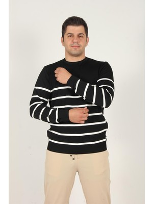 3004 O Yaka Çizgili Kazak