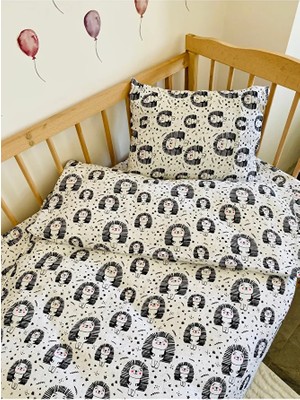 Park Yatak Bebek Müslin Nevresim Takımı Kirpi 70X110