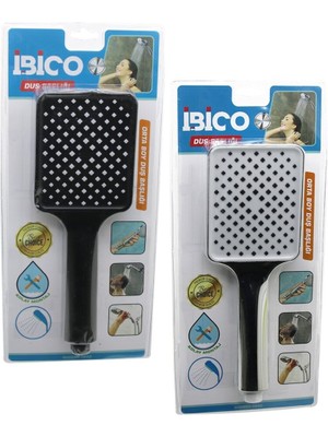 Orta Boy Vakumlu Krom Duş Başlığı, 9.5X12 Cm, Sap 14 cm