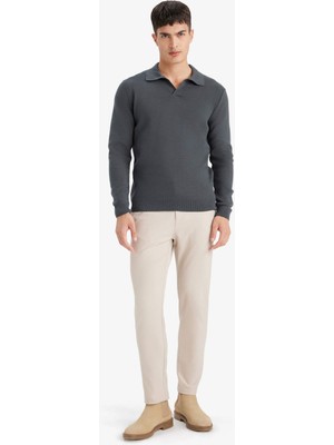 Defacto Erkek  Kazak D4046AX/AR4 Anthra