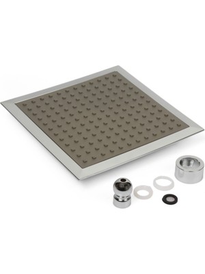 Kare Tasarımlı Banyo Duş Başlığı, Şık ve Fonksiyonel Tepe Duş Seti