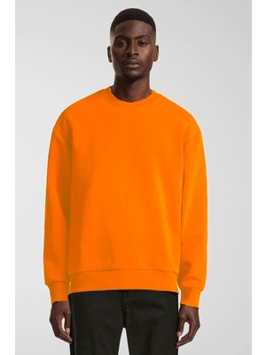 Erkek Bisiklet Yaka Rahat Kalıp 3 Iplik Içi Polarlı Kalın Sweatshirt SPR24SW36