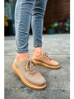 Tricot Premium Ortopedik Rahat Erkek Ayakkabı Taba