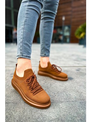 Tricot Premium Ortopedik Rahat Erkek Ayakkabı Kahve