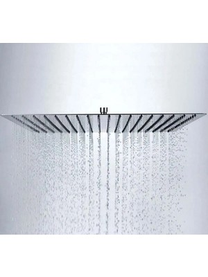 Gri Paslanmaz Çelik 30X30CM Ankastre Tepe Duş Başlığı