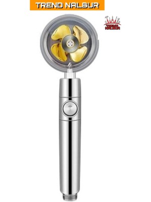 360° Dönebilen Turbo Pervaneli Su Tasarruflu Duş Başlığı