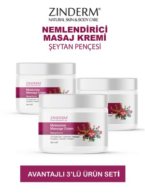 Masaj Kremi Şeytan Pençesi Özlü 125 ml ( 3 Adet x 125 ml )