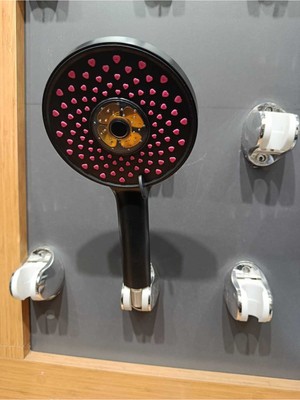Siyah Rose Gold Çok Fonksiyonlu El Duşu, Basınçlı ve Spa Etkili