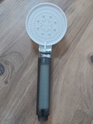 Beyaz Krom 5 Fonksiyonlu Filtreli Duş Başlığı, Konfor ve Şıklık Sunar