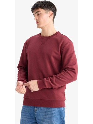 Defacto Erkek  Sweat T3777AZ/BR194 Bordeaux