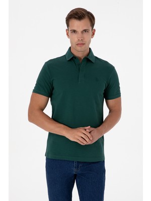 U.s. Polo Assn. Erkek Koyu Yeşil Tişört Basic 50306015-VR079