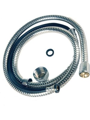Sağlam Çelik Örgülü Spiral Duş Hortumu 1.5m, Dayanıklı ve Esnek Tasarım
