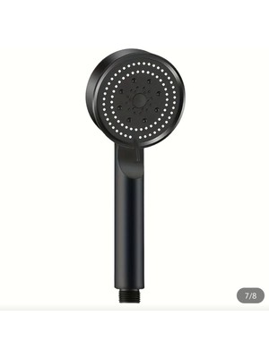 Şık Siyah Yüksek Basınçlı Duş Başlığı, Sağlıklı ve Konforlu Duş Deneyimi