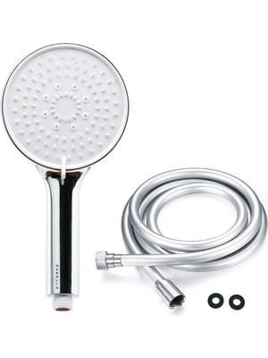 Yüksek Basınçlı Duş Başlığı ve 175 cm Pvc Banyo Hortumu Seti