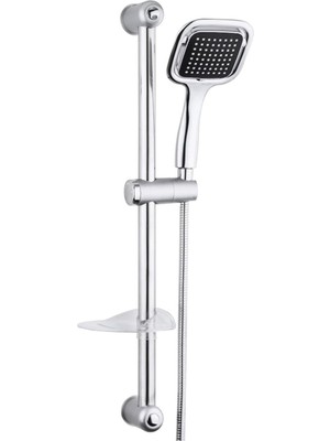 Gri Kare Sürgülü Duş Takımı, Şık ve Kullanışlı Tasarım