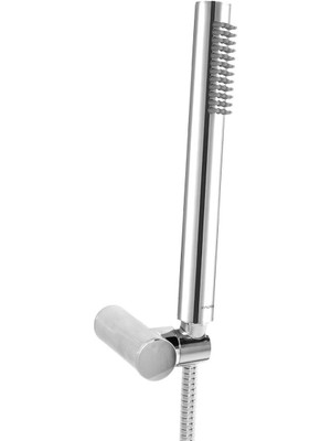 Şık Mafsallı El Duş Takımı Pirinç Başlık KMS101 Gümüş Renkli