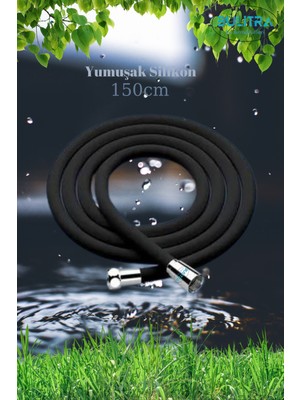 Yumuşak Silikon Esnek Siyah Duş Hortumu Kıvrılmayı Önleyici