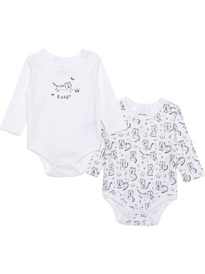 Hellobaby Erkek Bebek 2li Uzun Kol Body Interlok Çıtçıtlı Yaka