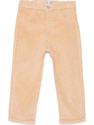 Hellobaby Erkek Bebek Hello Cute Bear Pantolon Kadife Ribanalı Paça