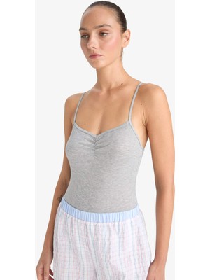 DeFacto Ribana İnce Askılı Çıtçıtlı Body F3532AX25AU