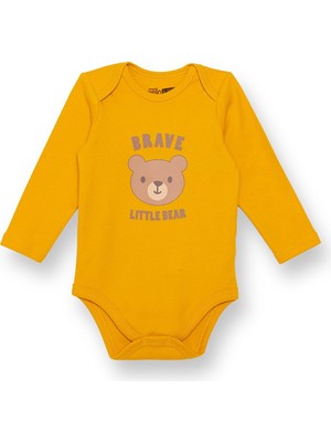 Hellobaby Erkek Bebek Uzun Kol Body Interlok Çıtçıtlı Zarf Yaka